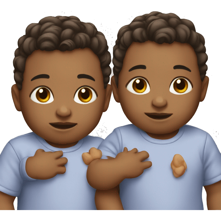 Twin babies  emoji