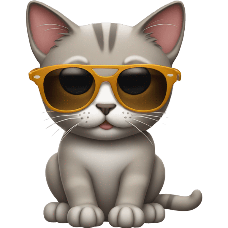 Cat with sunglasses emoji