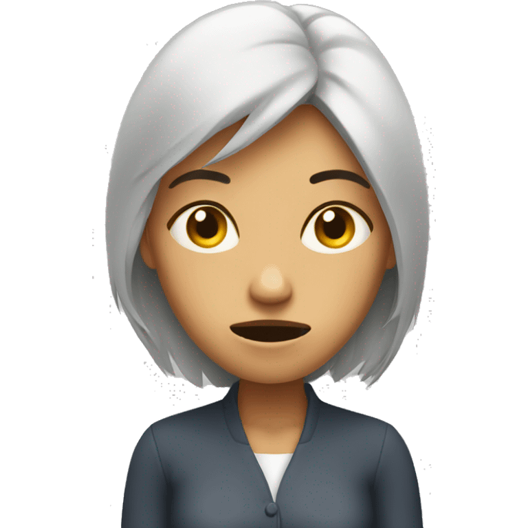 a stressing woman emoji