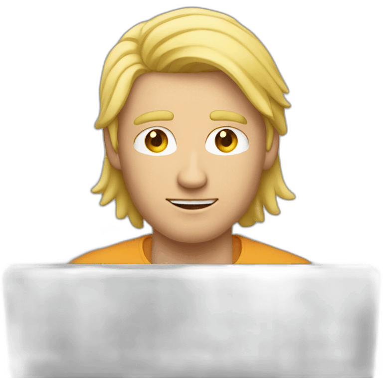 blond-man-behind-laptop emoji