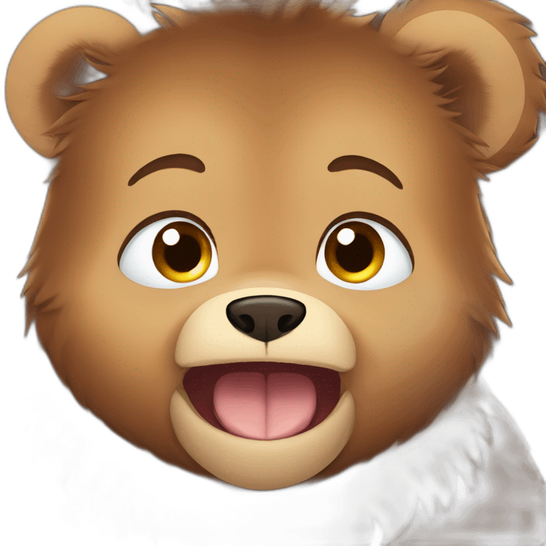 Baby grizzly bear cry emoji