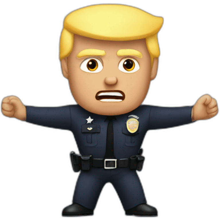 trump-getting-arrested emoji