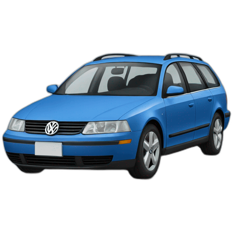 blue volkswagen passat b4 variant emoji