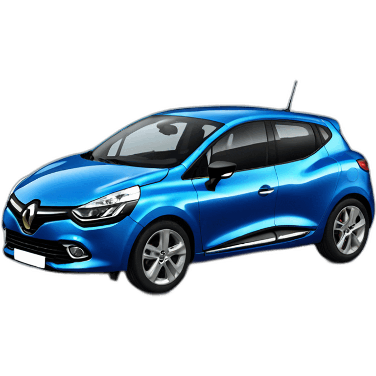 car Renault clio blue emoji