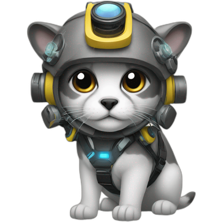 animal equipped with high tech gear emoji