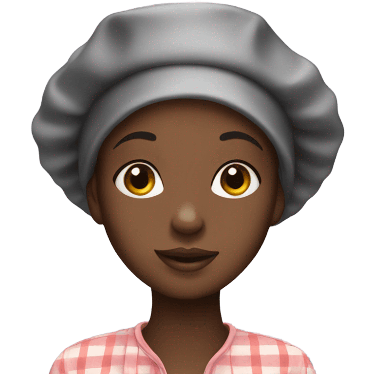 Black girl with bonnet emoji