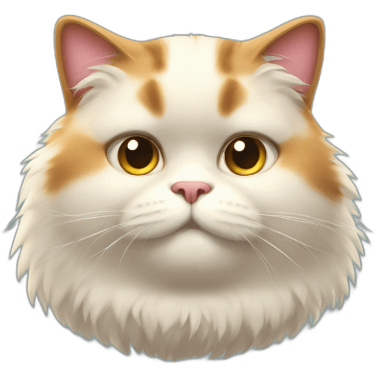 fluffy fat cat emoji