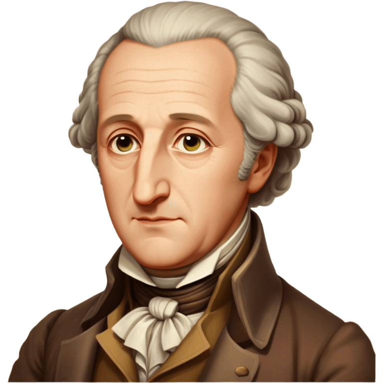 Cinematic Realistic Johann Wolfgang von Goethe Portrait Emoji, depicted as an intellectual literary giant with a thoughtful gaze and refined attire, rendered with detailed textures and warm classical lighting that captures his enduring literary influence. emoji