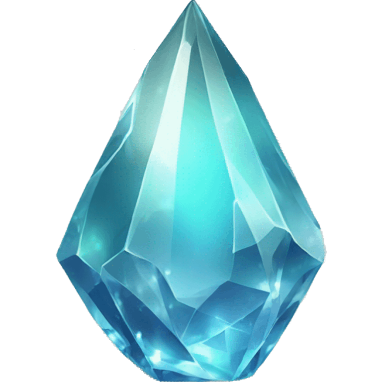 Shiny sparkly glass crystal shard emoji