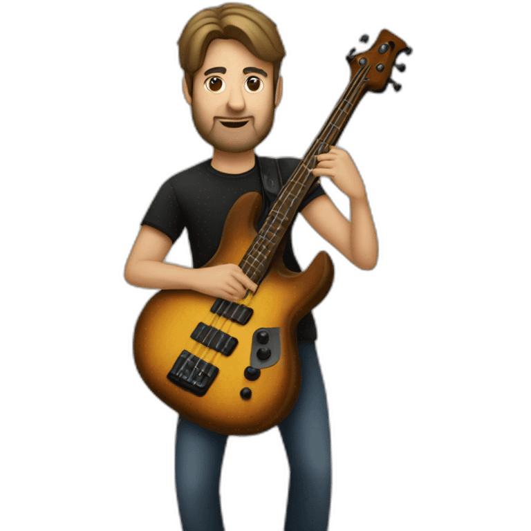 Christian Bazzucchi playing bass emoji