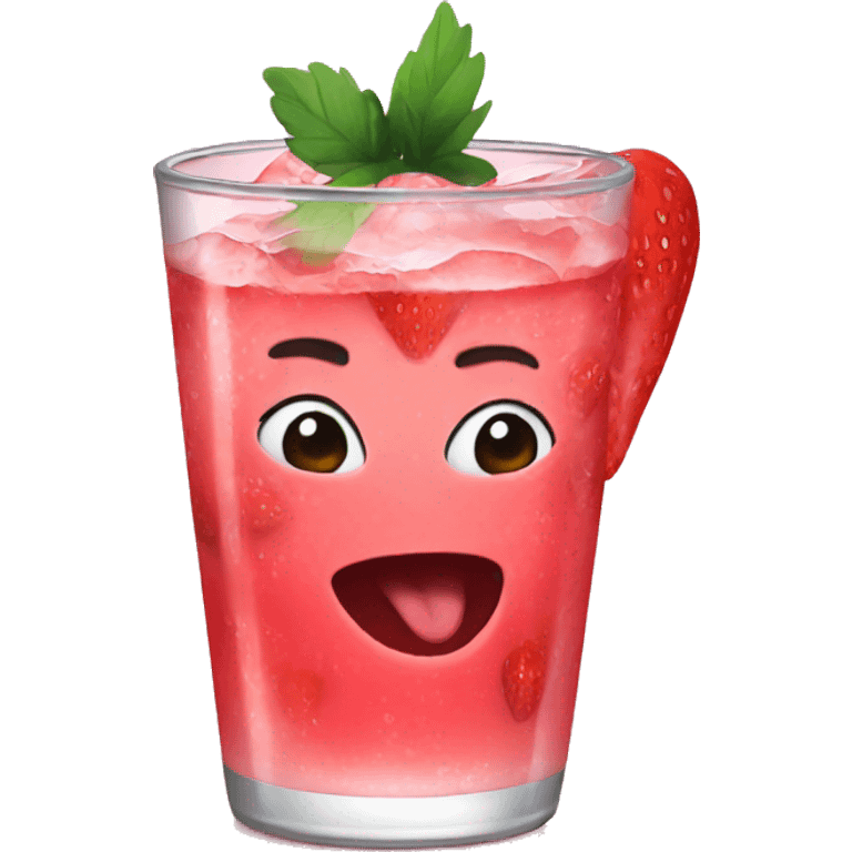 strawberry soda emoji