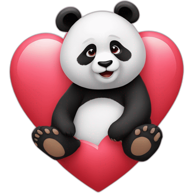 panda + coeur emoji