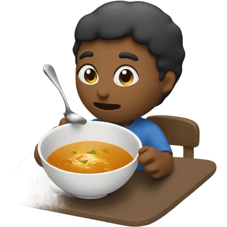 me eating soup emoji