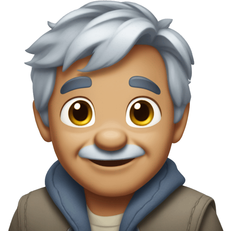 Gray haired Disney Stitch emoji