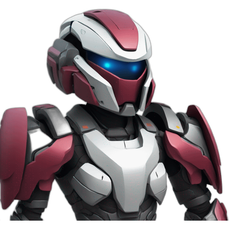 futuristic Autonomous Combat armored colored crimson breastplate arms emoji