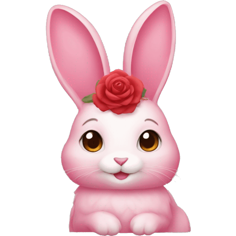 Rose rabbit  emoji