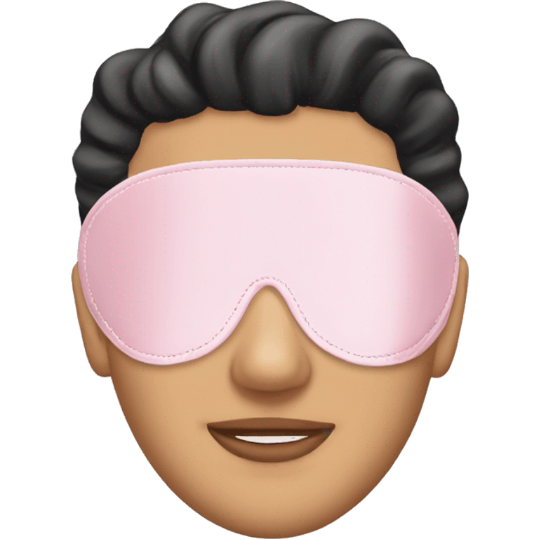 Light Pink Satin Sleep Mask emoji