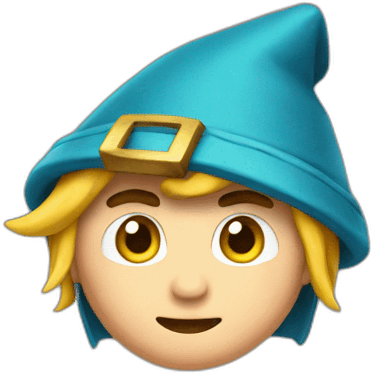 link with hat emoji