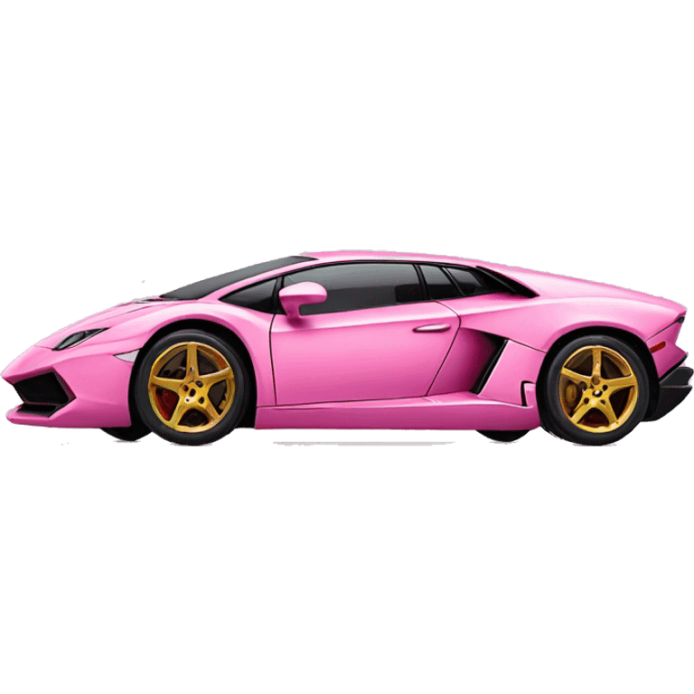 Pink Lamborghini car emoji