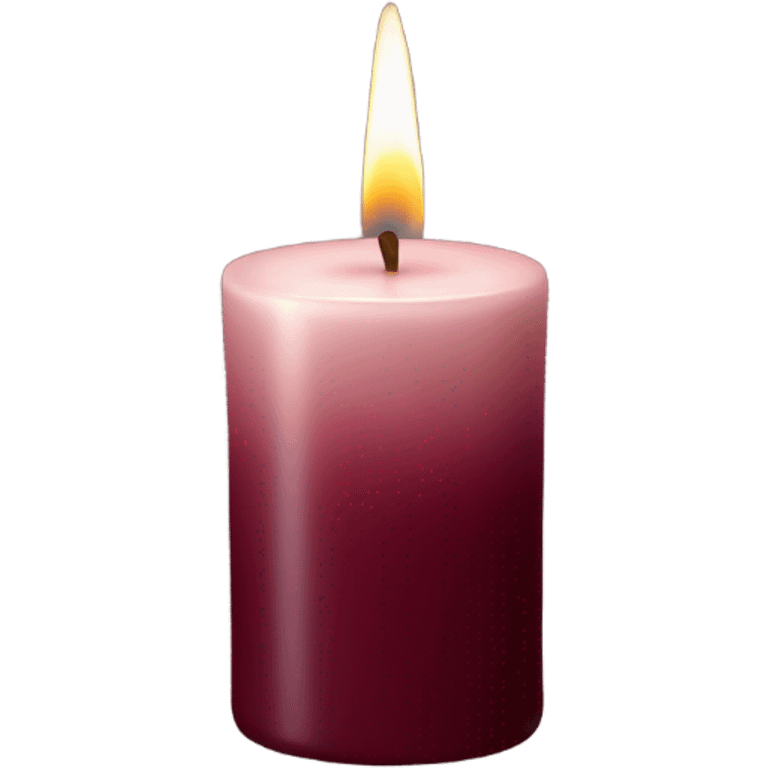 Maroon candle  emoji