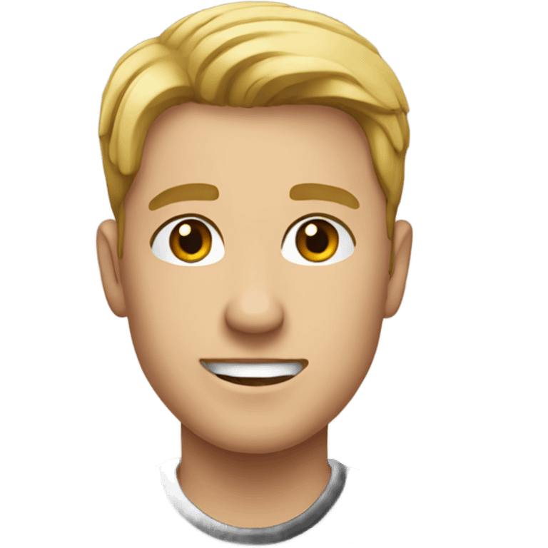 male portrait in black shirt emoji