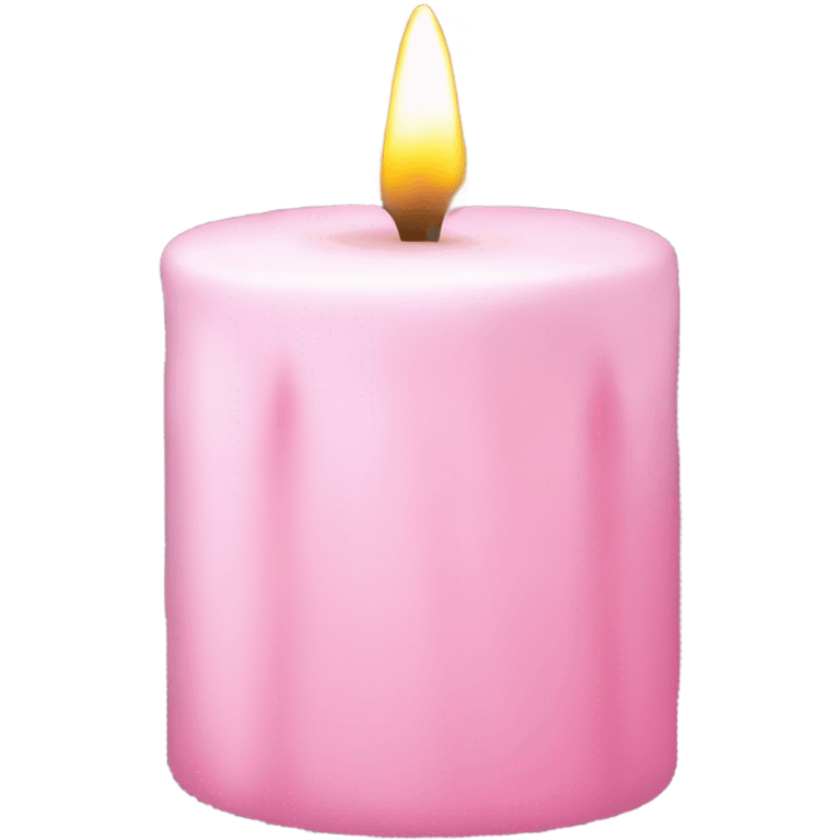 light pink candle emoji