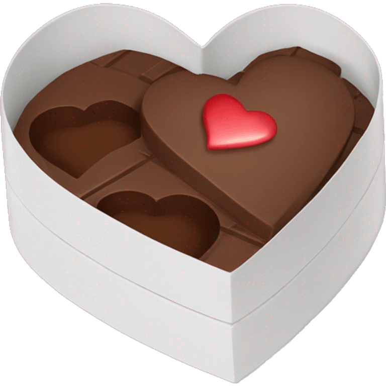 heart chocolate box with a letter A emoji