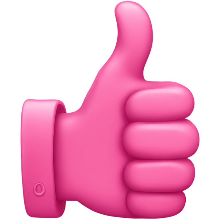 Pink thumbs up emoji