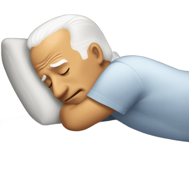 Joe Biden sleeping in bed emoji