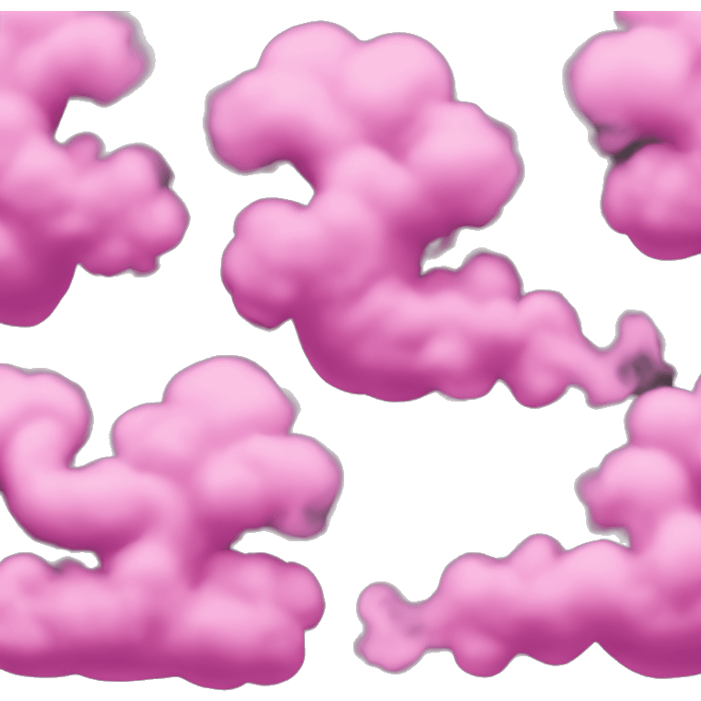 Pink smoke emoji