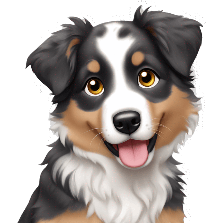 merle australian shepherd puppy emoji