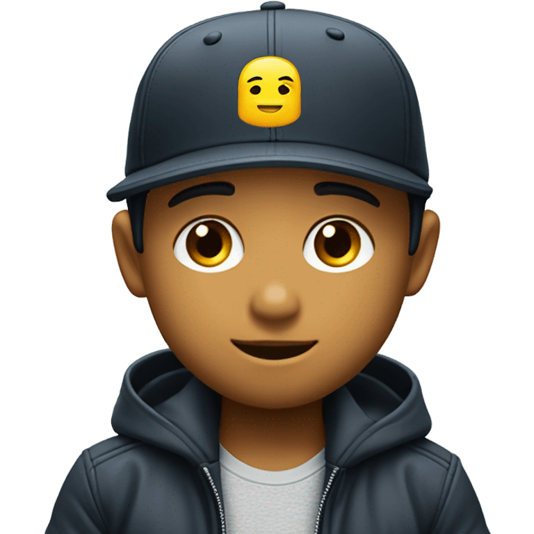 Niño con gorra hugo boss emoji