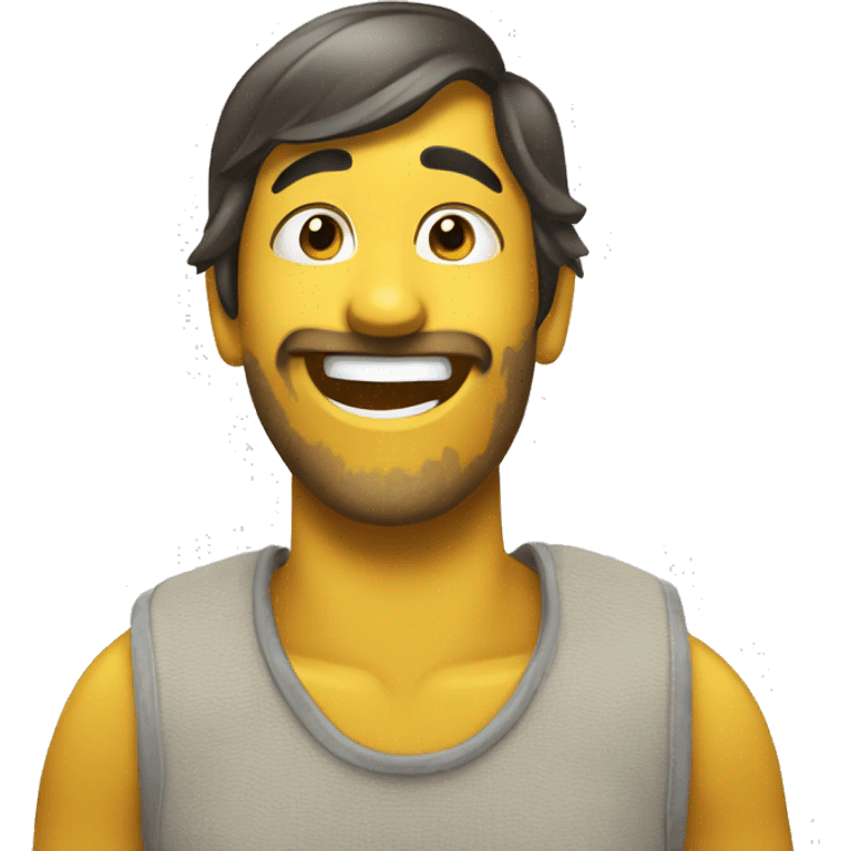 Plátano sonriendo  emoji