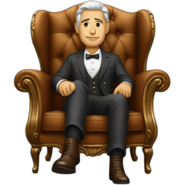 rich man in a chair  emoji