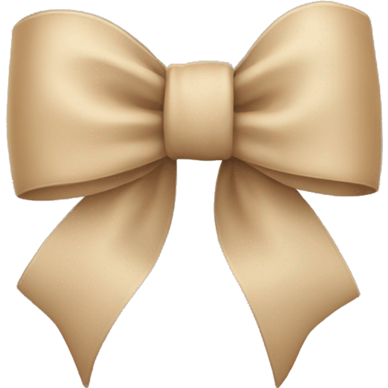 Beige bow emoji