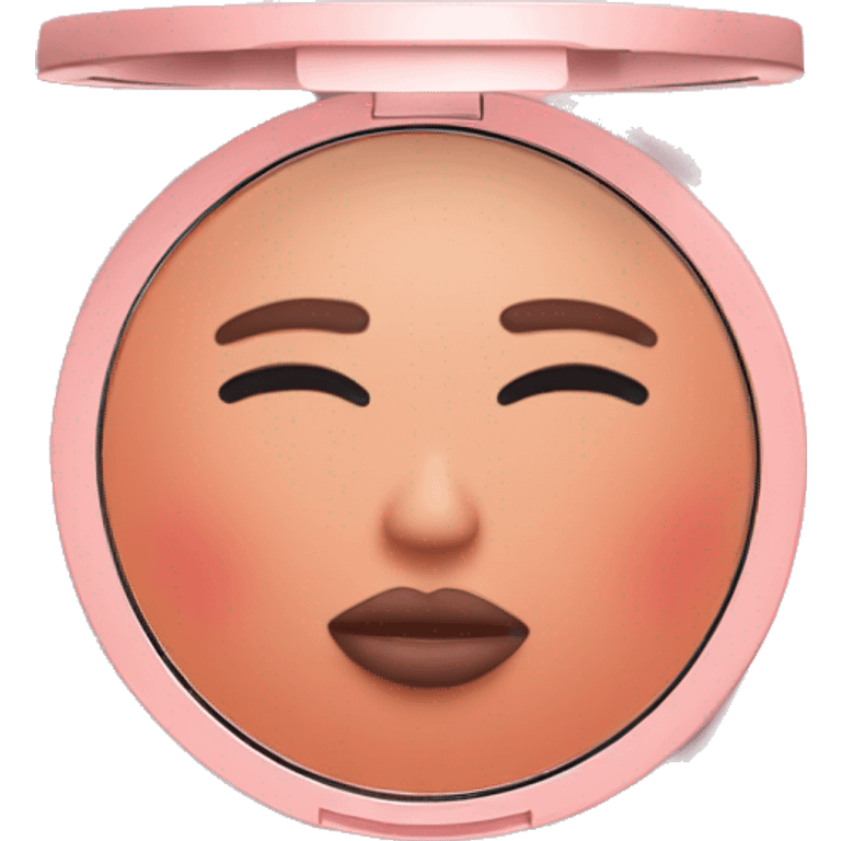 blush compact makeup  emoji