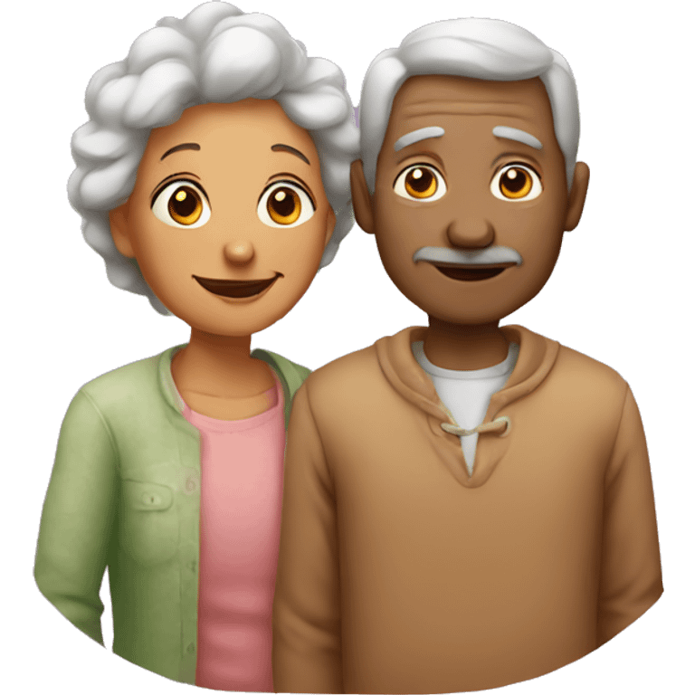 old lovers and a son emoji