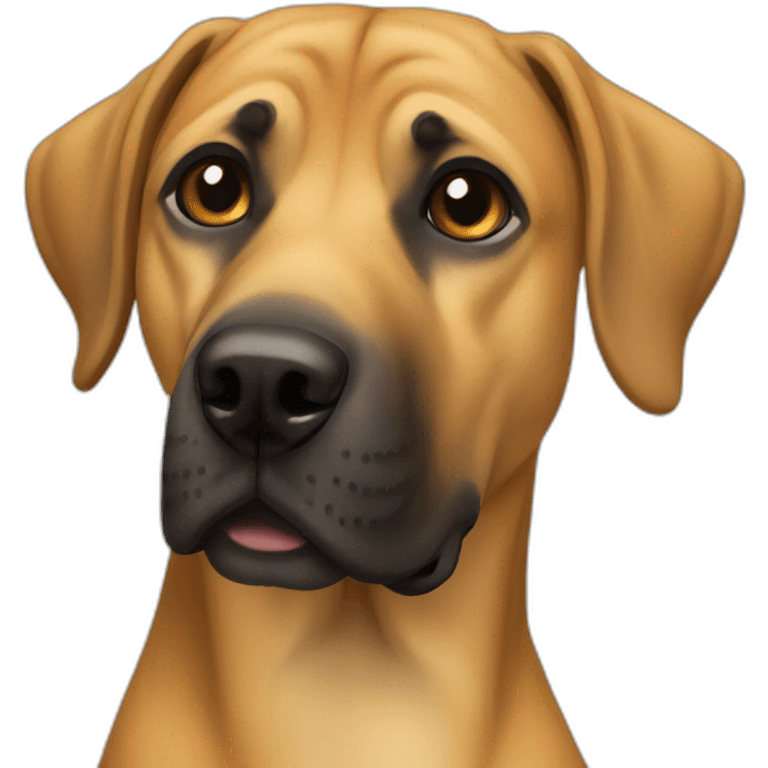 Black mouth cur dog emoji