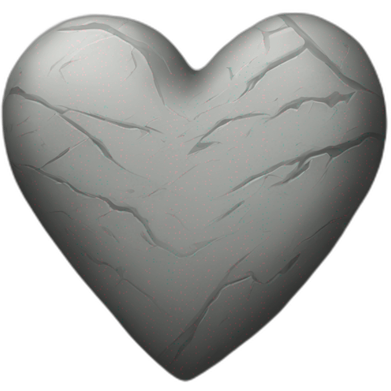 Stone Heart emoji