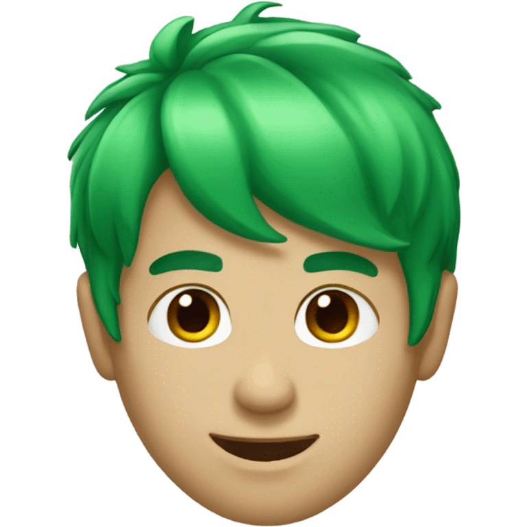 Green hair guy  emoji