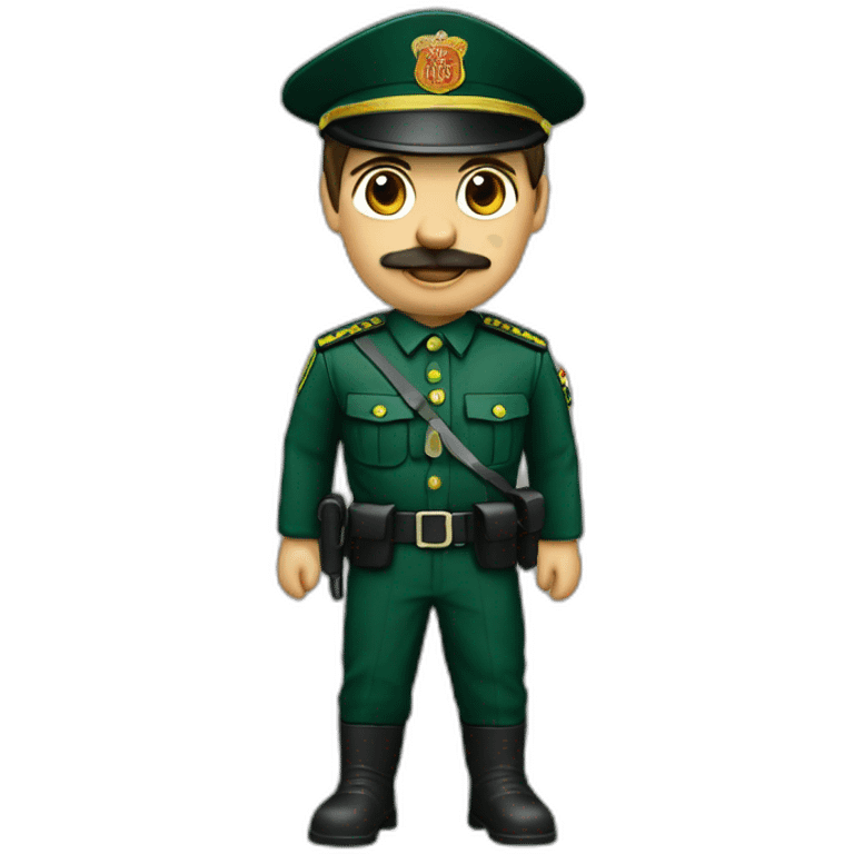 Guardia civil cuadrandose  emoji