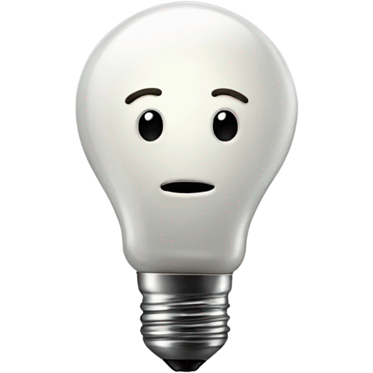 lightbulb with face  emoji