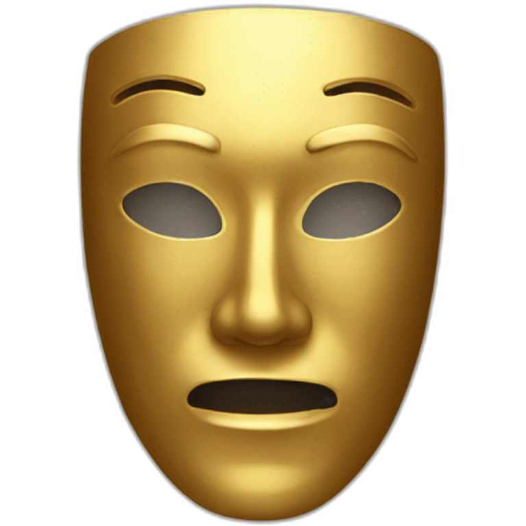 gold mask emoji