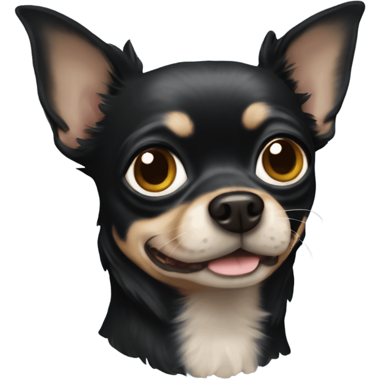 Old black chihuahua emoji