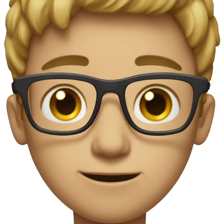 Boy with glasses emoji