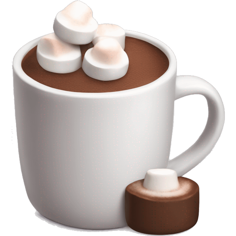 Hot chocolate with marshmallows  emoji