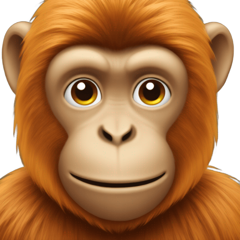 monkey with ginger hair emoji