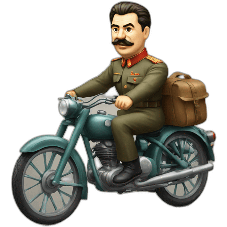 Stalin on bike emoji