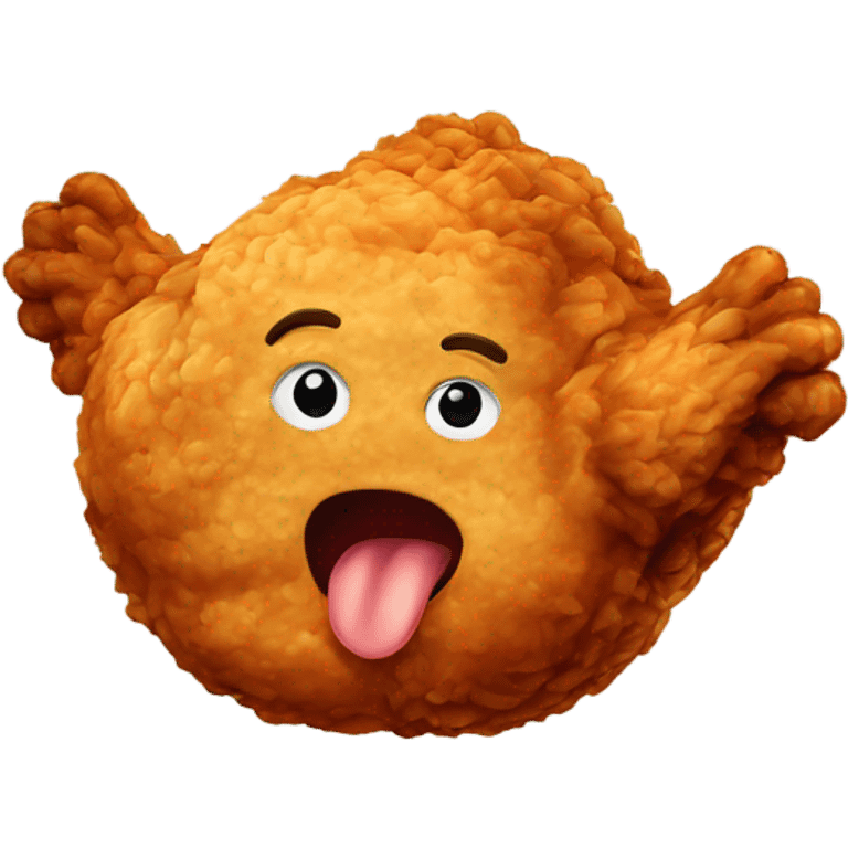 Fried chicken emoji