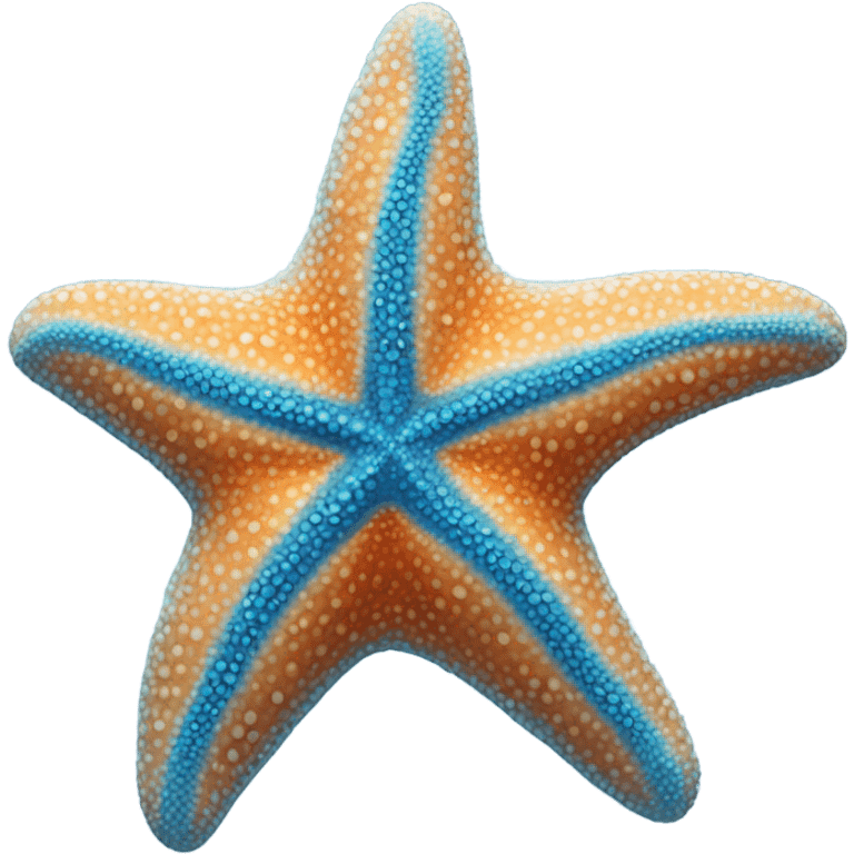 Blue starfish emoji